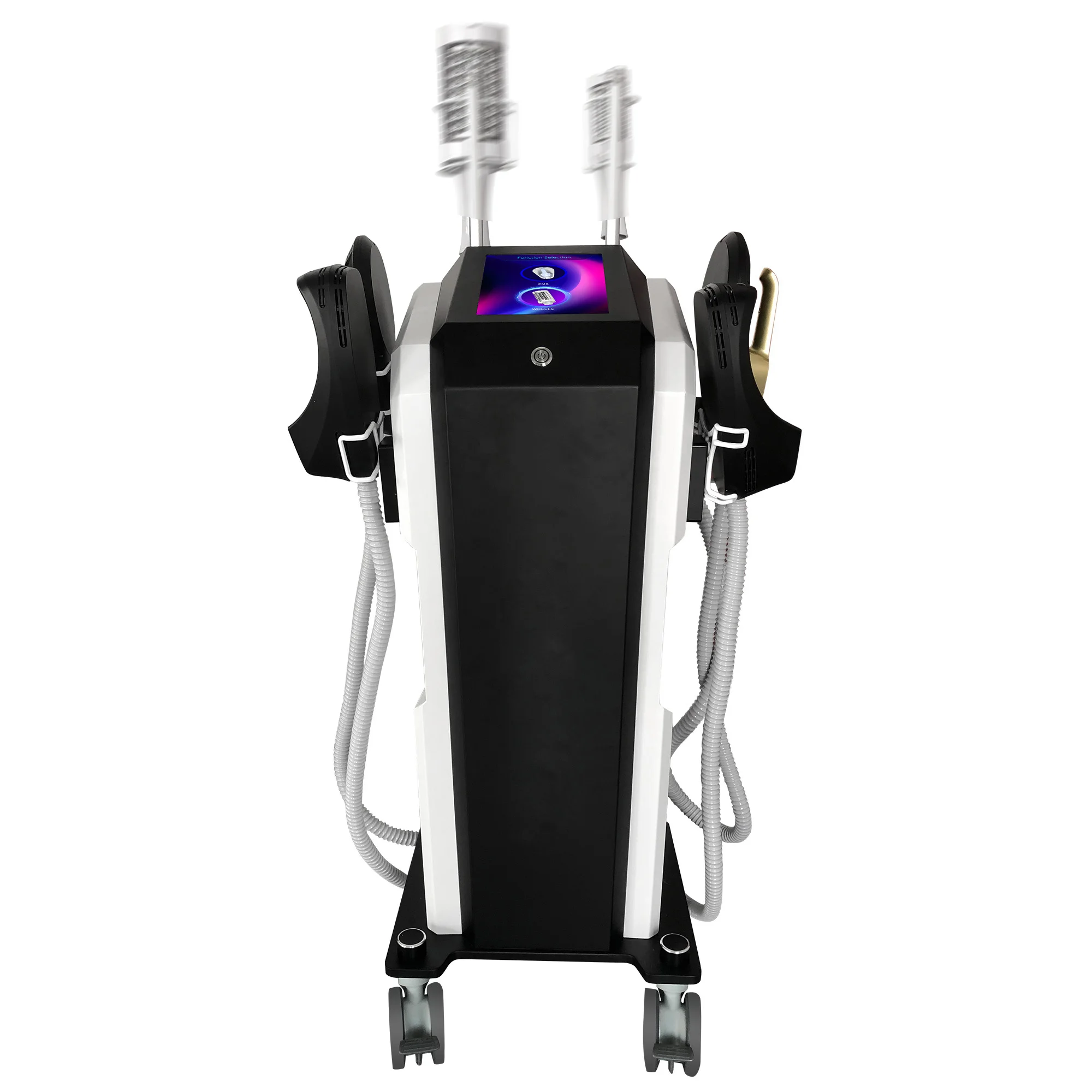 NEW taixl Power 6500W 14 Tesla NEO Hi-emt EMS Body Sculpt Machine with 4Handles and Pelvic Stimulation Pad Optional EMStaixl