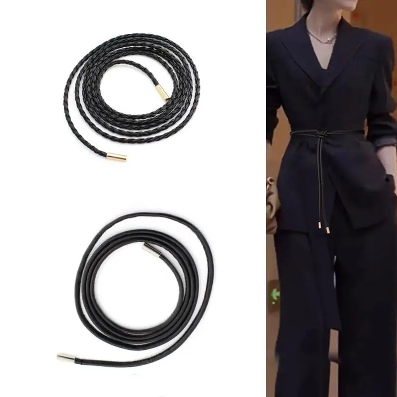 

Female Waistband Belts Thin Belt Long Waist Rope Knotted Vintage Dresses String Waist Chain Simple Decoration Tie With Dress