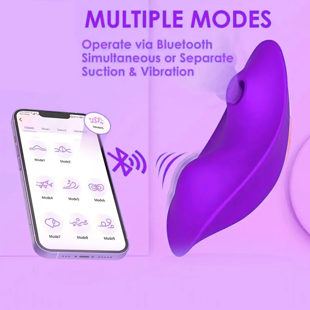 APP Sucking Vibrator for Women Female Wearable Clit Sucker Clitoris Stimulator 2 in 1 Sex Toy for Women 's Panties Adult Goods image 6