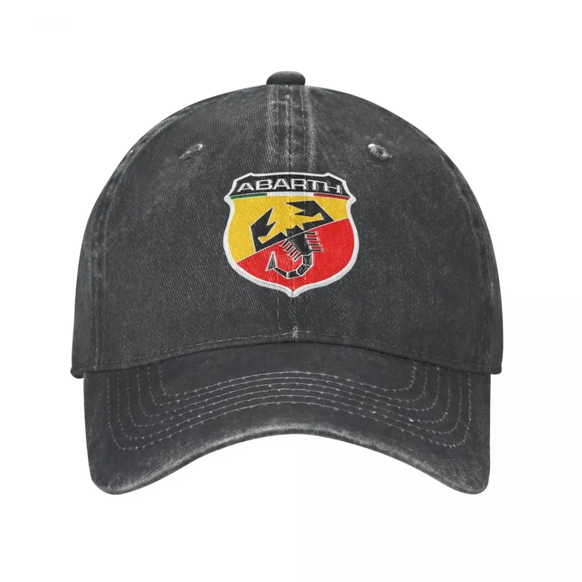 Abarth Scorpion Denim Baseball Cap Car Logo Unisex-Teens Custom Hip Hop Hats Streetwear University Dropshipping Baseball Caps