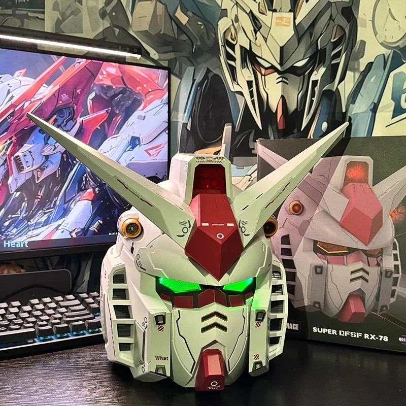 사이버 펑크 1:1 Rx-78-02 헬멧, 로봇 메카 헬멧, 경량 터치 컨트롤, 패셔너블한 코스프레 의상, 할로윈 장난감, 콜