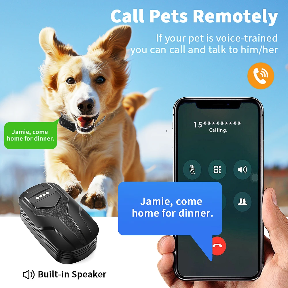 4G Sim Tracking Smart Geo Fencing Collare per animali domestici Localizzatore GPS per cani e gatti