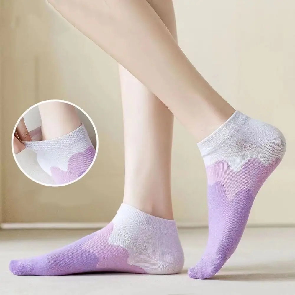 

10Pairs Cute Bear Claw Cartoon Short Socks Breathable Elastic Invisible Socks Patchwork Hosiery Ankle Tube Socks Summer