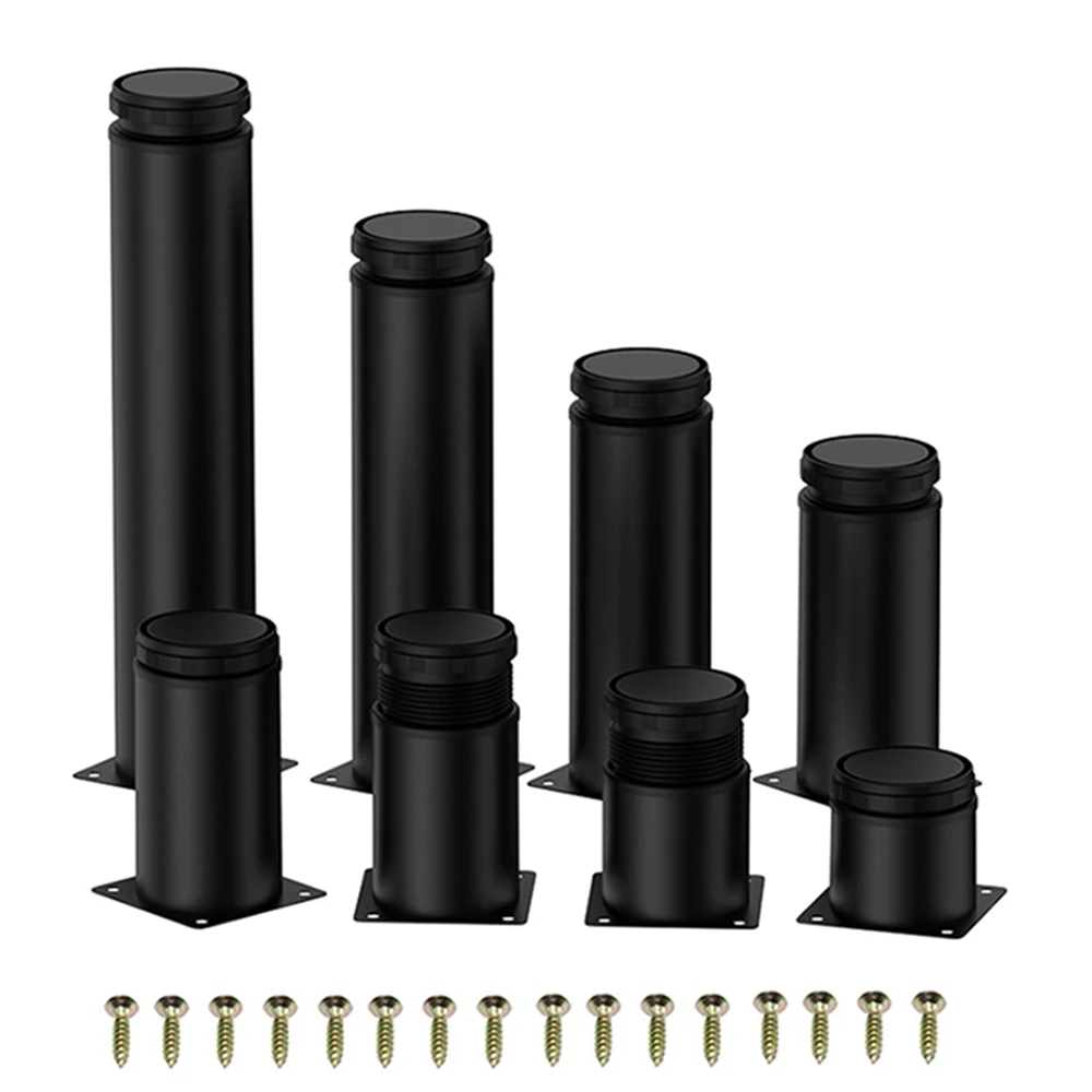 4 szt. 5-25cm nogi do mebli ze stali nierdzewnej metalowe regulowane nogi, do nóg do stołu szafkowego stopy do sofy stopka wymienna do mebli