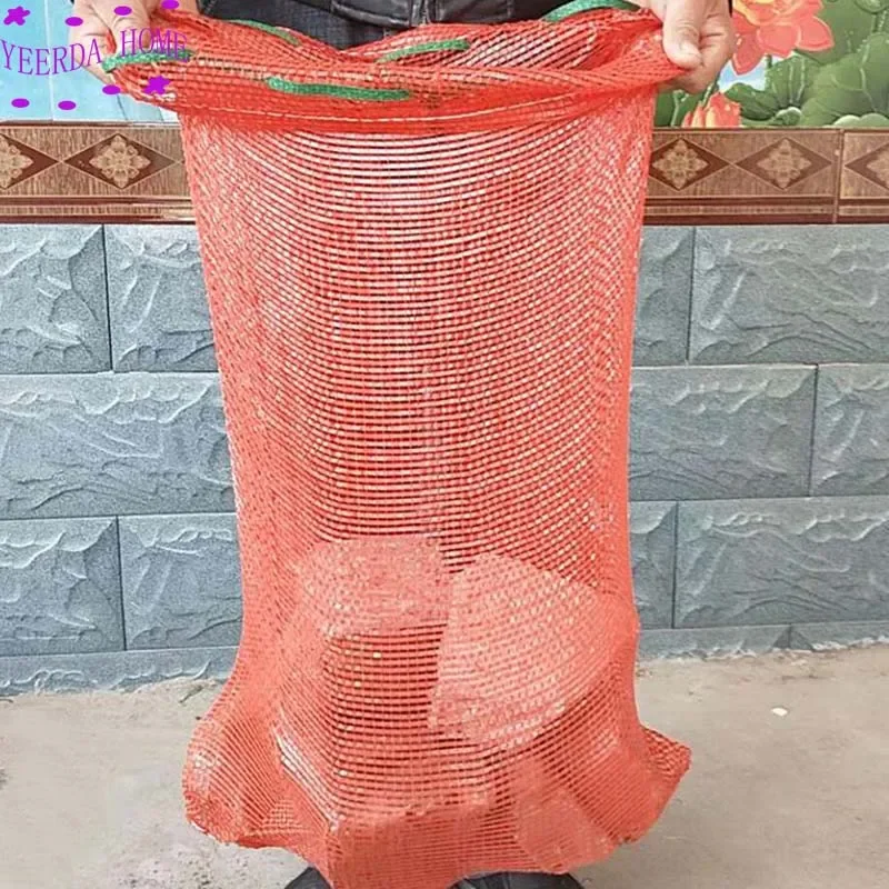 

10Pcs/lot thickening Brand New Mesh Sweet Potato Bag Onion Chinese Chestnut Walnut package Fruits Vegetables Mesh storage Bags