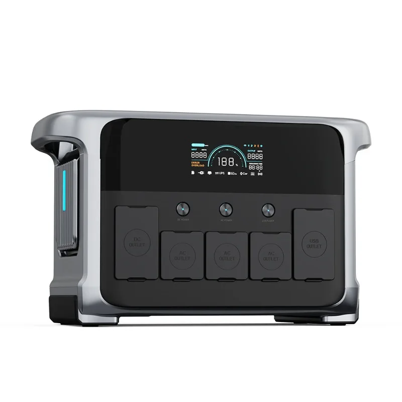 1200W portable emergency power supply 220V self-driving tour stall camping LED lighting, wireless fast charging