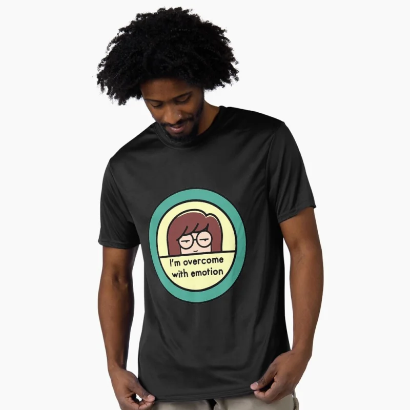 

Retro Sick sad world Daria tv show Gift t shirt 90s Nostalgia cartoon printed Graphic Clothes Y2K clothing 0331 Large size Tops