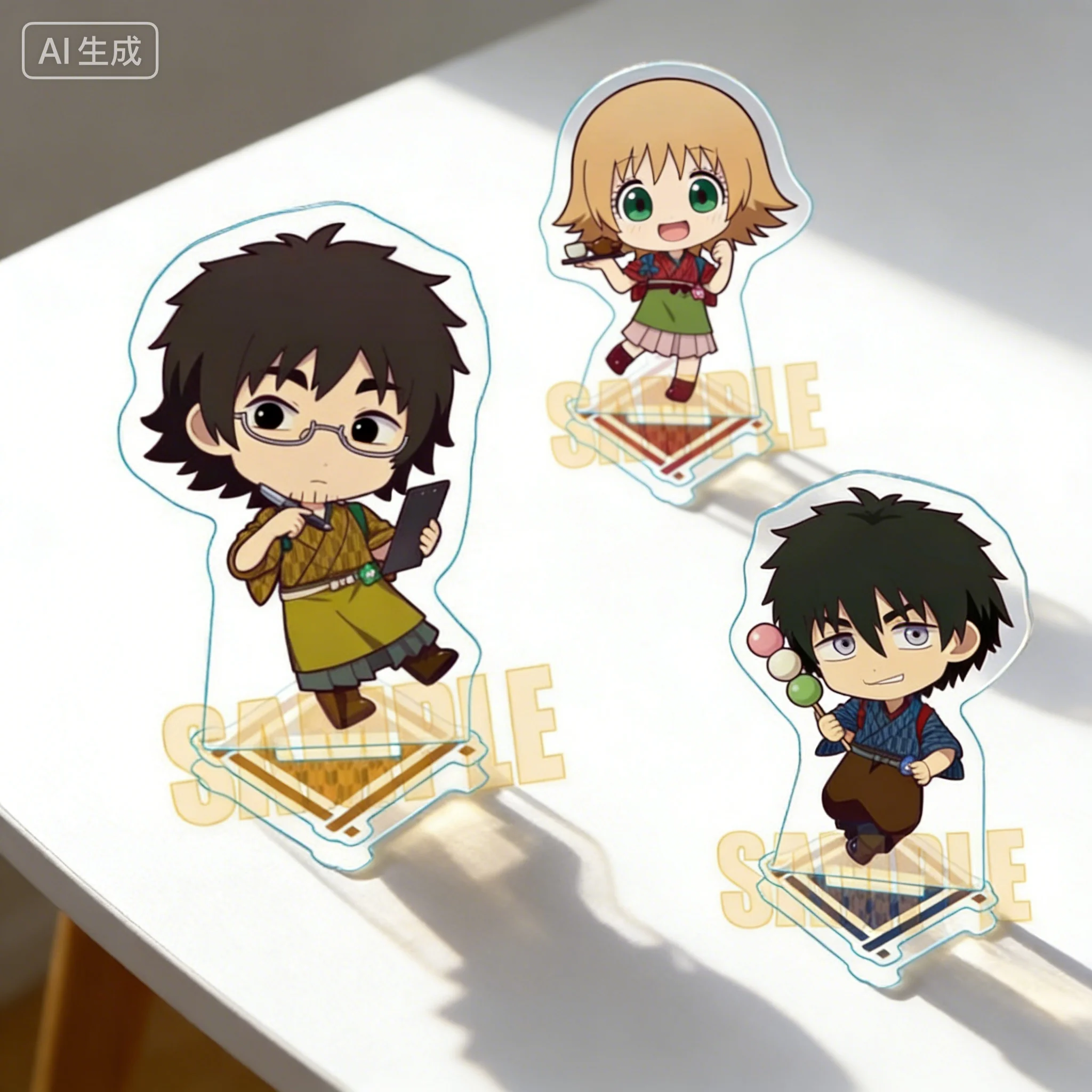 Dekin no Mogura: The Earthbound Q-style Human-shaped Acrylic Stand Model Plate Keychains Bedroom decoration Fans Gifts
