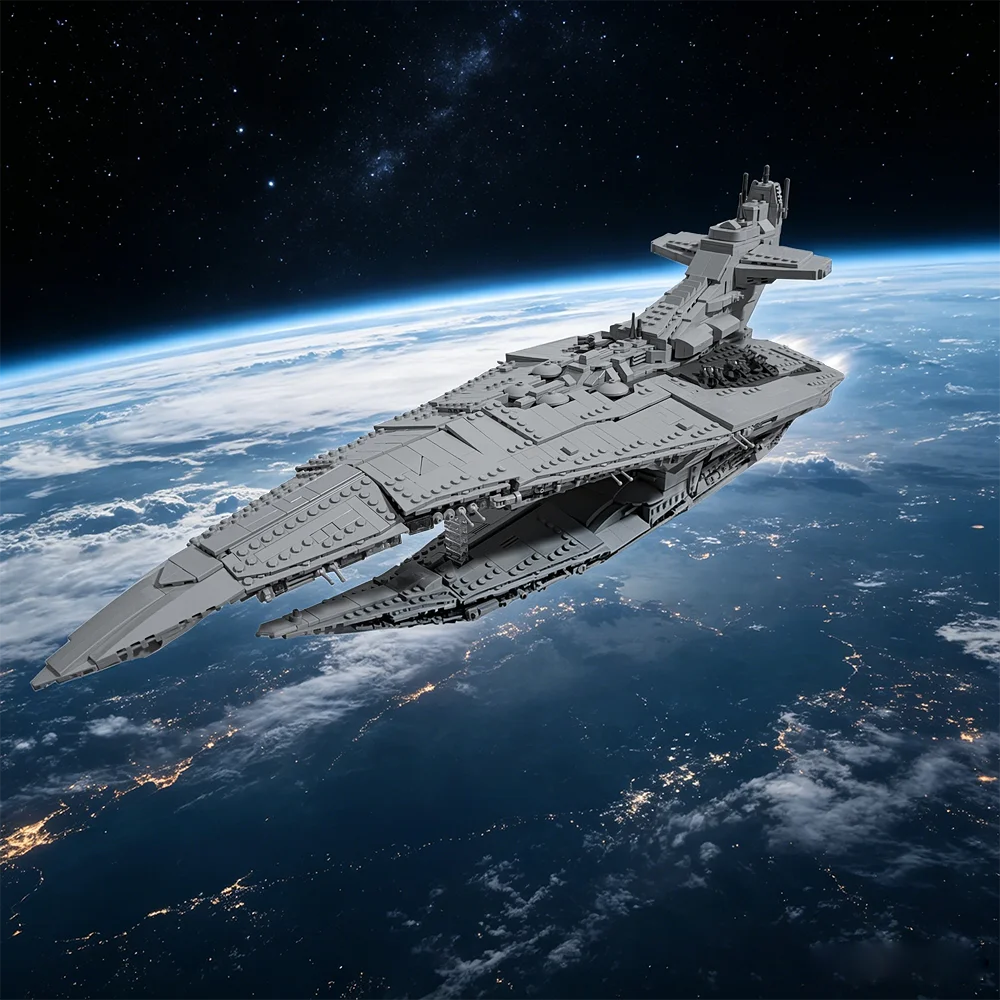 

Gobricks MOC UCS Interdictor Class Cruiser Leviathan Building Blocks Model Class Cruiser Leviathan Spacecraft Bricks Toys Gifts