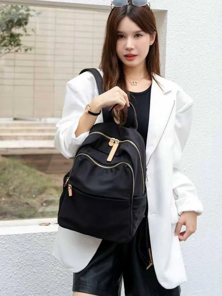 New Women Outside Work Totes Shoulder Bags Travel Backpack Large Capacity Waterproof Travel Bag Light Weight Double Shoulder Bag