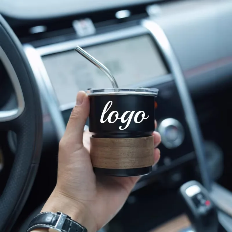 Customizable 304 Stainless Steel Coffee Mug, Outdoor Camping Coffee Mug, Water Cup, Summer & Winter Drinking Ware, Gift