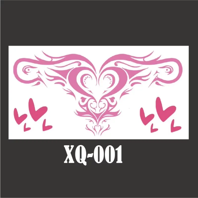 Anime Succubus Temporary Tattoos for Women Abdomen Sexy Fake Tattoo Art Lasting Pink Stickers Waterproof Tatuajes Temporales