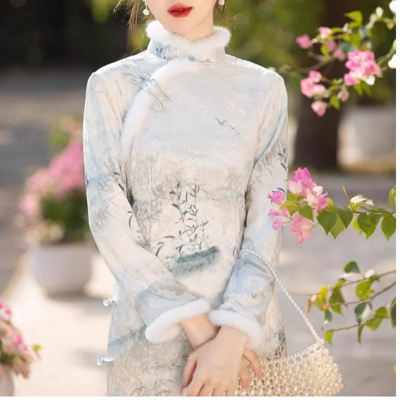 robe-chinoise-elegante-a-imprime-pour-femme-qipao-sexy-et-exquis-col-mandarin-cheongsam-vintage-a-boutons-robe-de-soiree-a-manches-longues