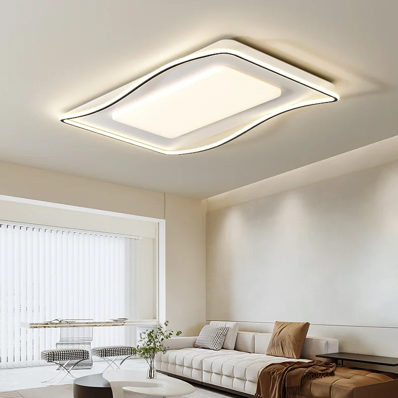 الضوء الرئيسي الموجود في غرفة المعيشة حديث وبسيط وجوي جديد في ضوء السقف الأمامي