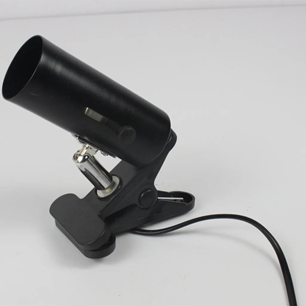 NW-02 Light Socket Clamp Ceramic Lamp Holder Adjustable Base for Reptile Heater UVB UVA Aquarium Use