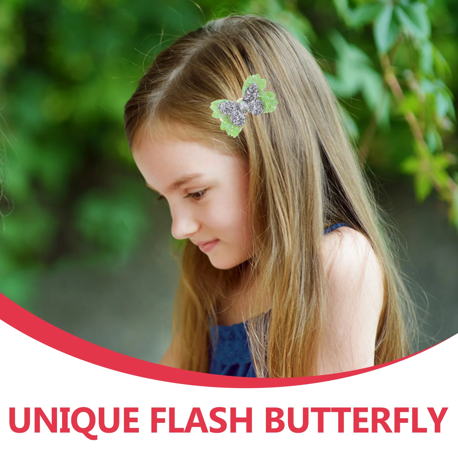 

4Pcs Glitter Bow Hair Clips for Girls Adorable Exquisite Accessories Suitable Any Occasions Hair Bow Glitter Bows