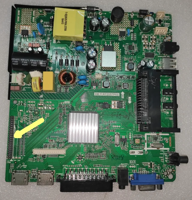 HK.T.RT2957P68  LED TV motherboard FOR  34--45.6V 600ma  Three types of interface verification