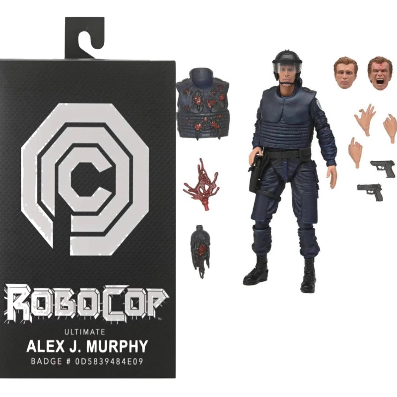 

In Stock NECA Original7 Inch Joint Moveable Movie Machine War Police Alex Murphy OCP Uniform Version