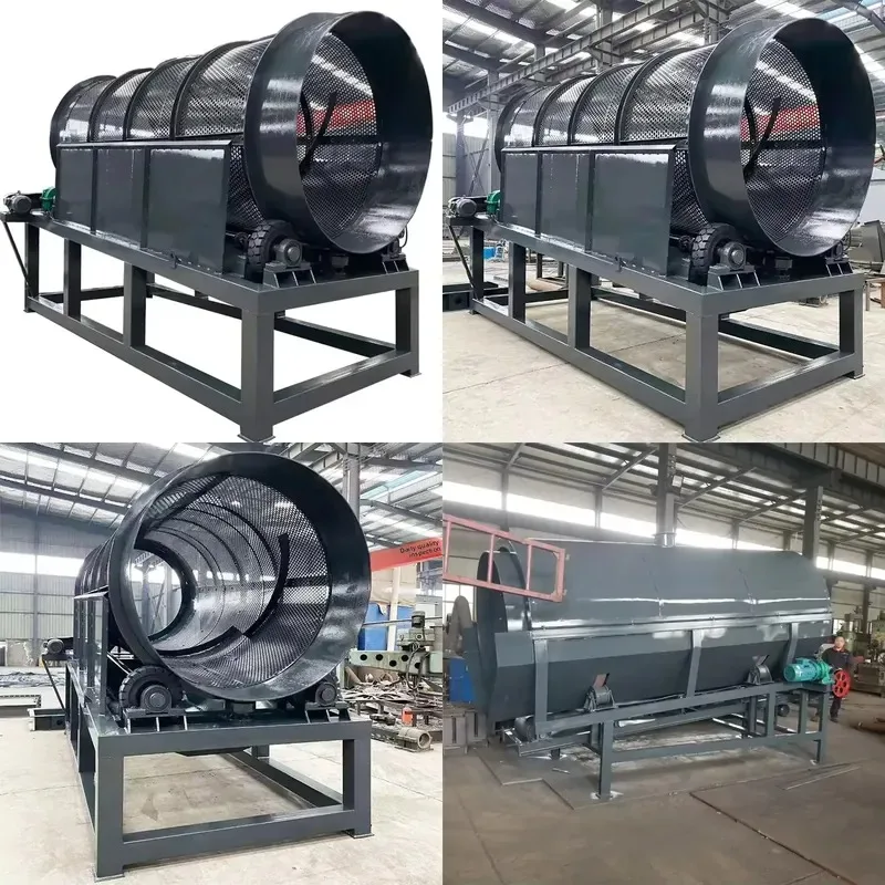 Shaftless Rotary Sand Sieve Machine Cylindrical Separator for Quarry Mud Stone Aggregate High Rigidity Economical 5 Year