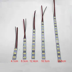 10PCS LED Bar Light 12V 24V 3w 4w 5w Double Row Cabinet LED Rigid Hard Strip 3000k 4000k CCT Showcase Machine Board Equipment