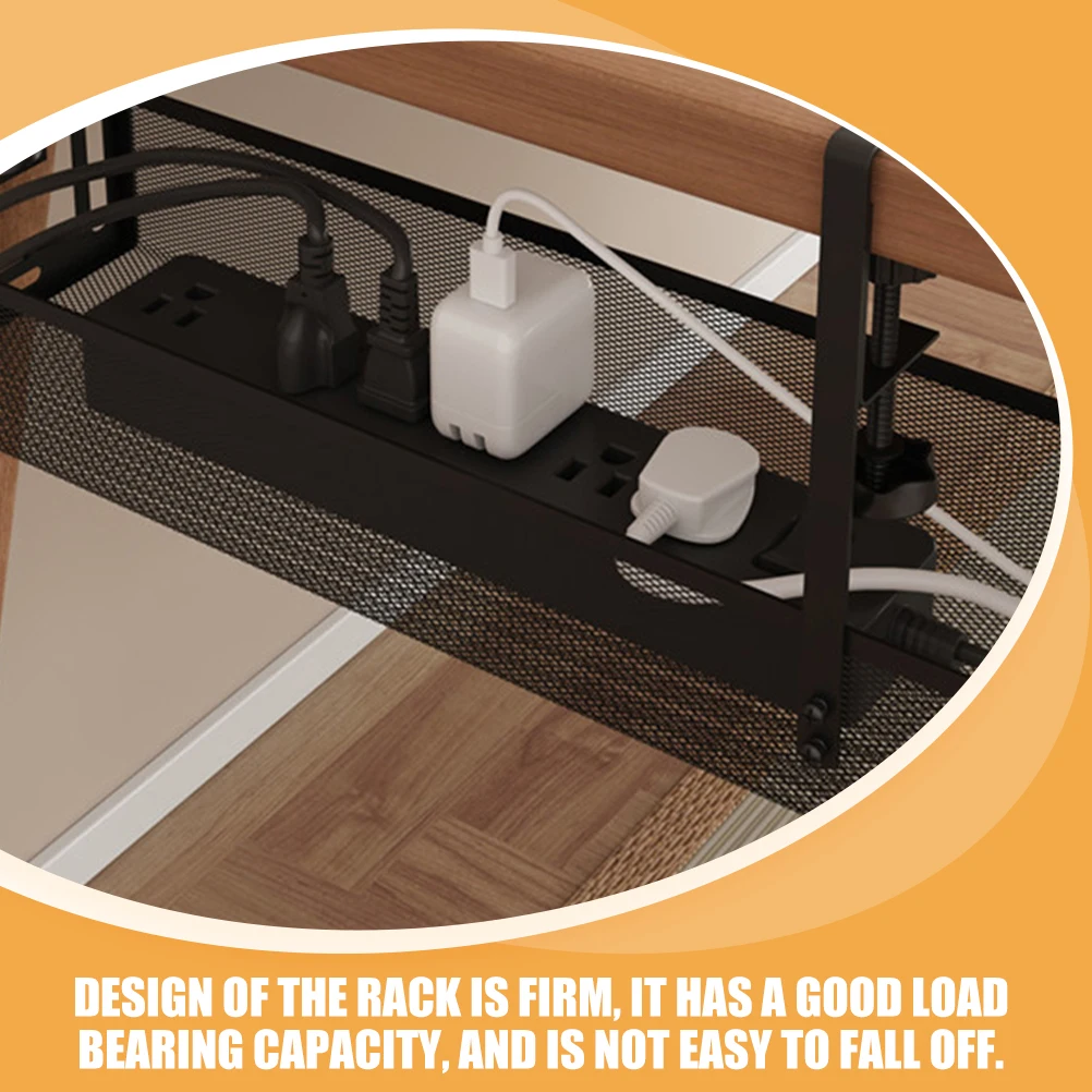 

Cable Desk Tidy Management Holder Managment under Hanger Cord for Manager Black Office