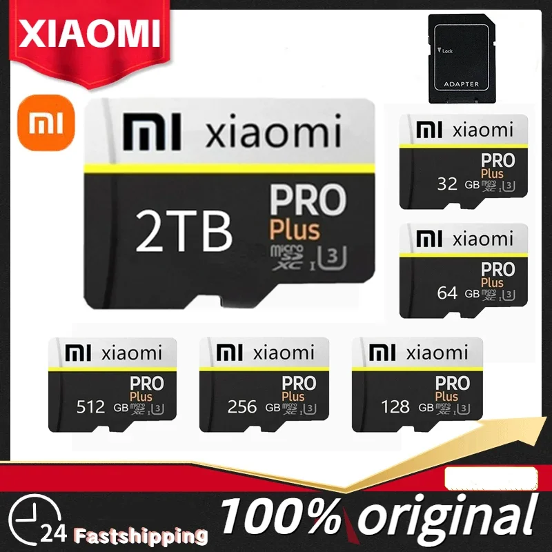 Xiaomi Micro SD Card 1TB 2TB 256GB 512GB Memory Card Class10 TF Card 512GBTF Minisd Flash Memory USB Pendrive Free Adapter