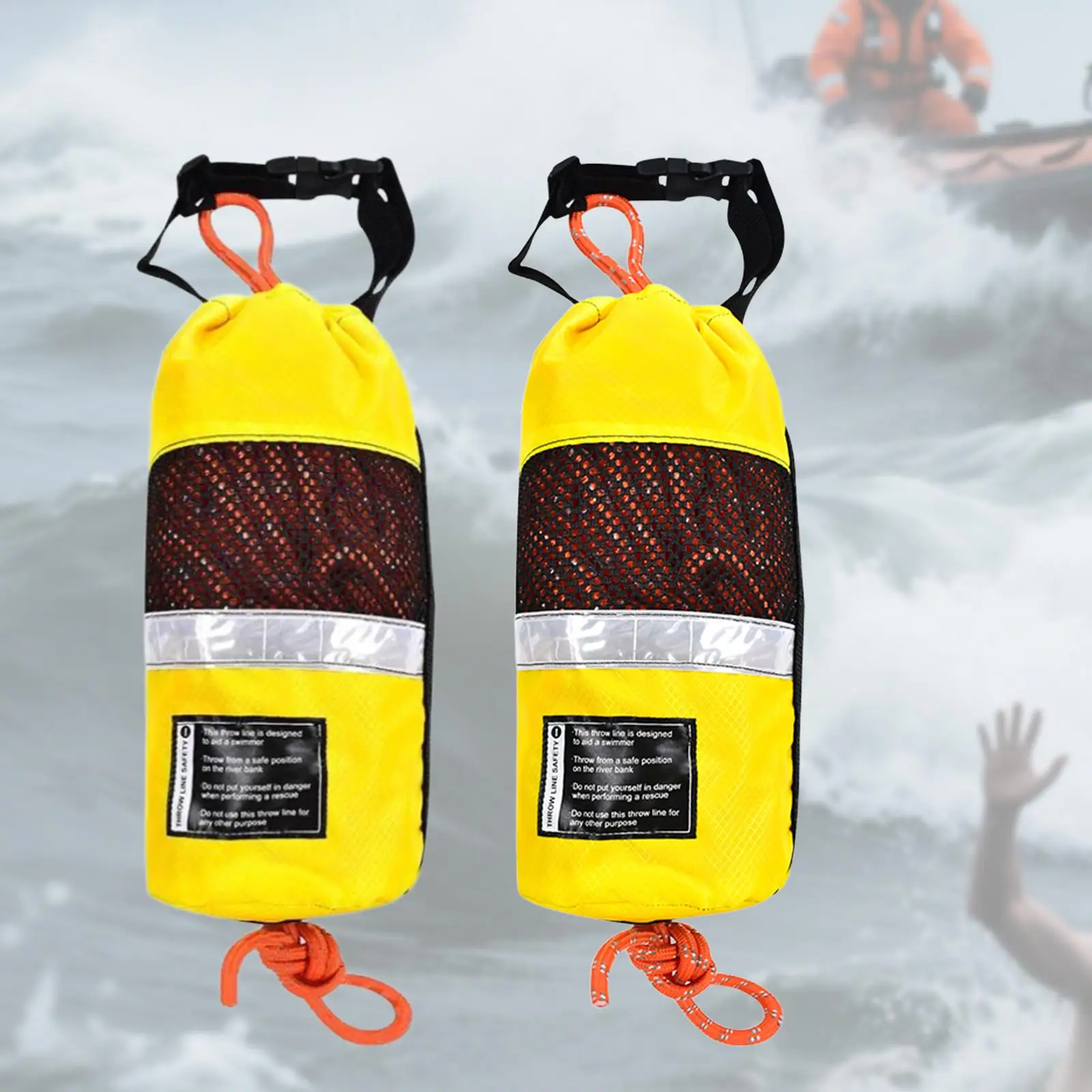 

Water Rescue Throw Bag Floating Rope for Buoyant Dinghy Paddling Ice Fishing