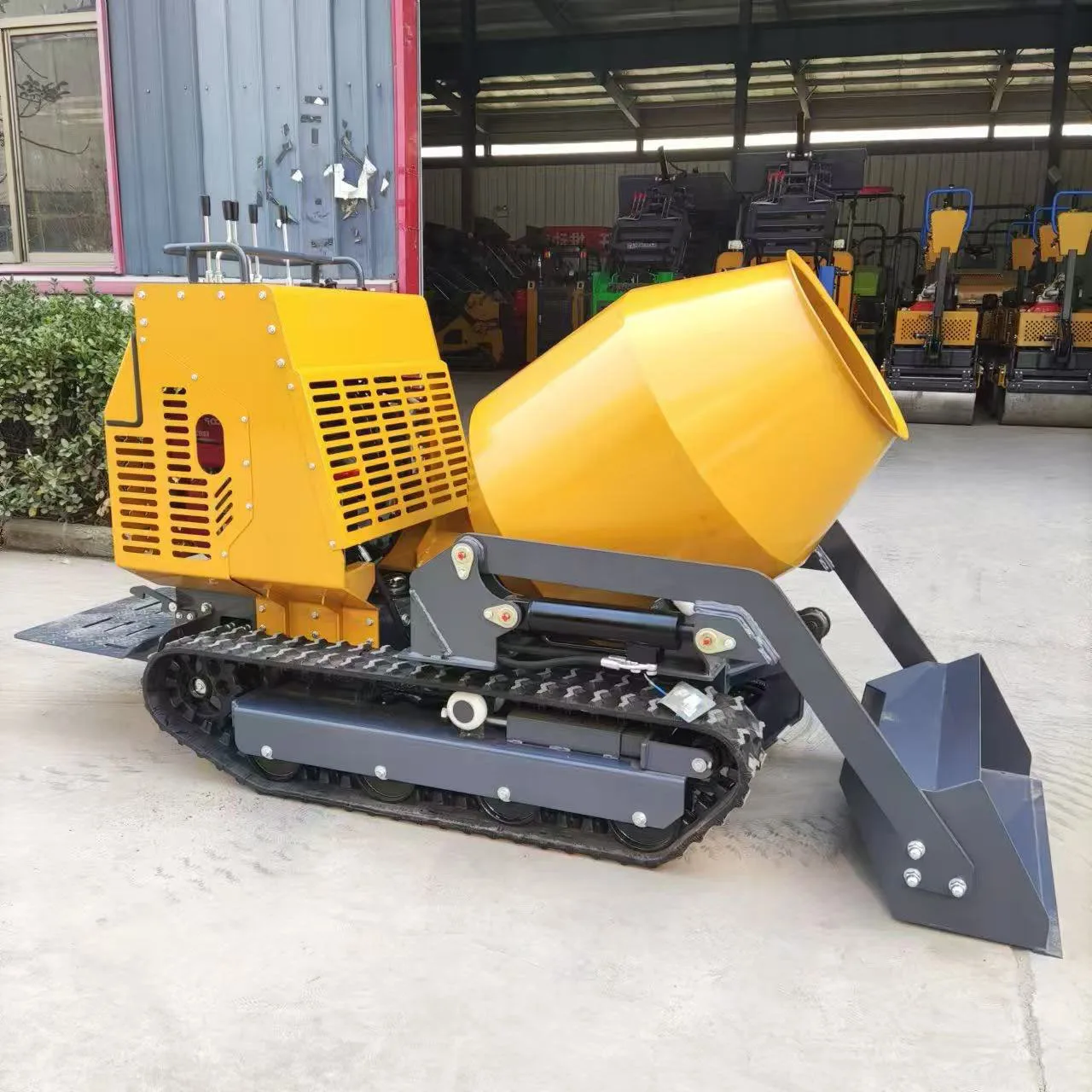 خلاط خرسانة ذاتي التحميل سعة 200 لتر جديد مع محرك قوي وجودة عالية لمشاريع البناء #4