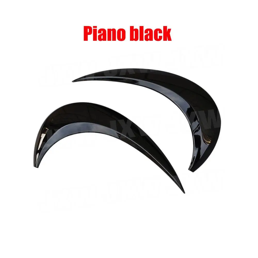 2 PCS ABS Black Front Headlamp Eyelids Eyelashs Covers For VW Beetle A5 2012 - 2018 Head light Eyebrows Trim Decoration Stickers