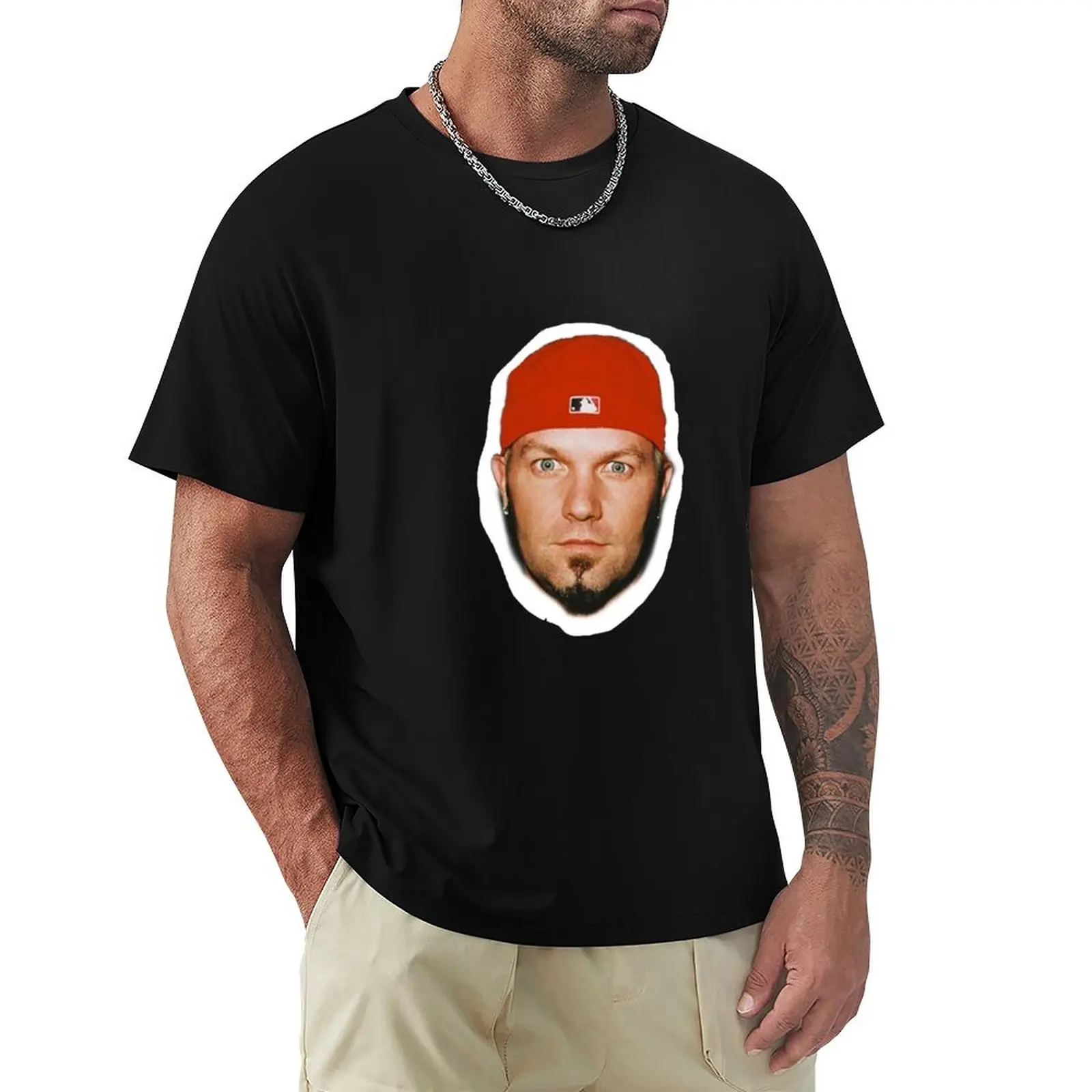 Fred Durst T-Shirt Basic Solid Color Short Sleeve T-Shirt