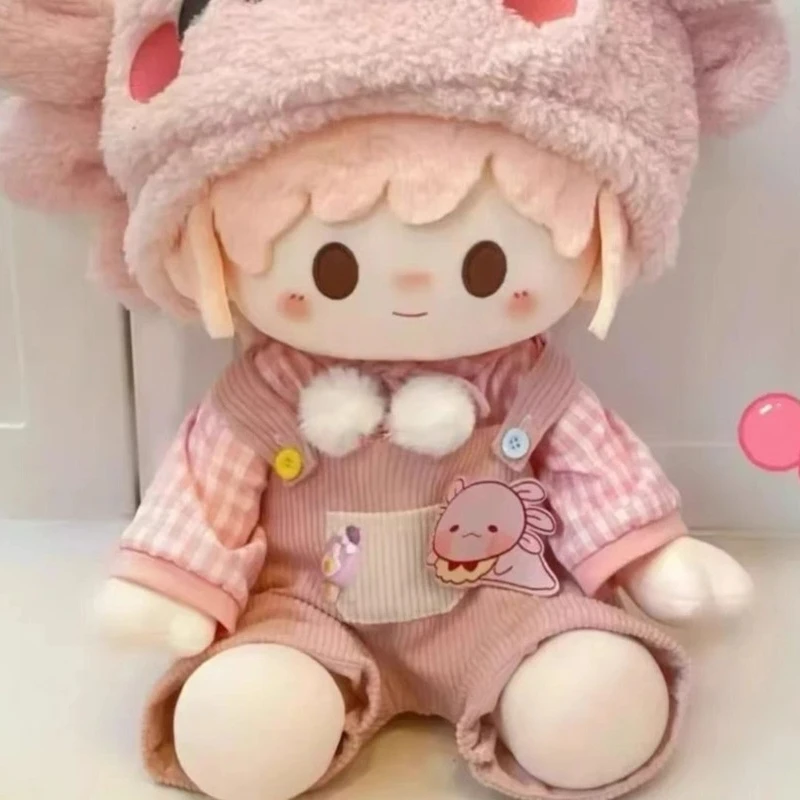 40cm Ubranka dla Lalki Siedzącej Bawełniane Ubranka dla Lalki Zestaw Uroczy Modny Zestaw Sukienka z Kreskówką Przebranie Niespodzianka Akcesoria Odzież