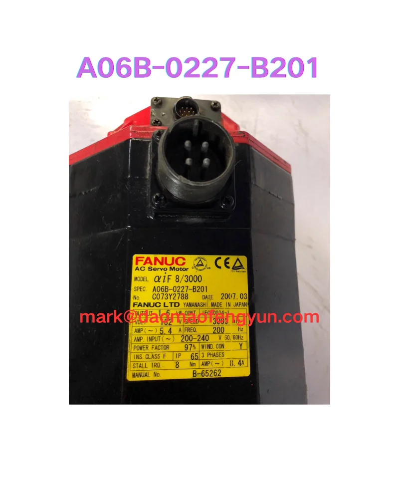 

A06B-0227-B201 Испытание серводвигателя в порядке