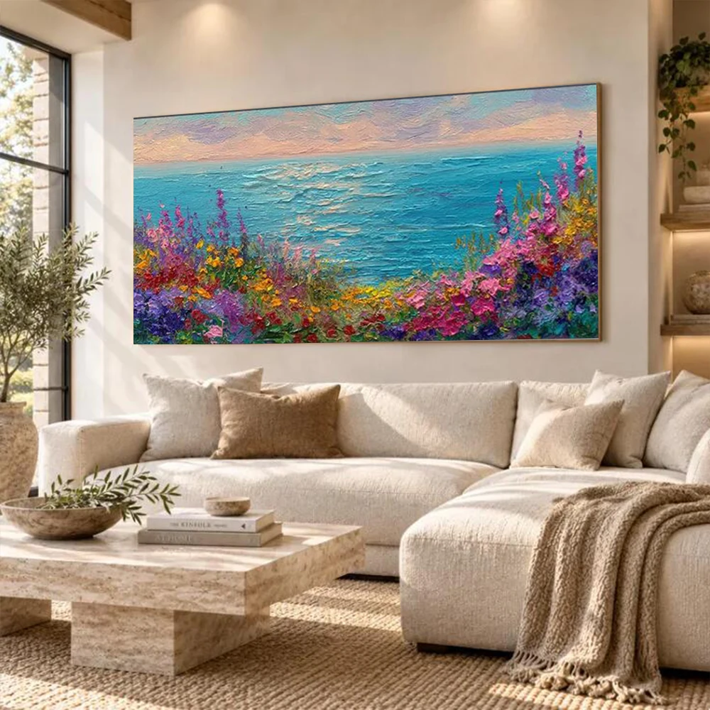 Pop Indoor Paintings Decor Home People Walking On The Street With Umbrellas Handmade Abstract Oil Painting On Canvas Wall Art