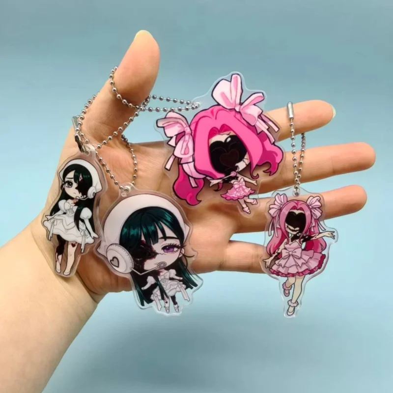 Alien Stage Mizi Sua Ivan Till Acrylic Keychain Cute Anime Character Pendant Keyring for Backpack Decor Cosplay Prop Accessories