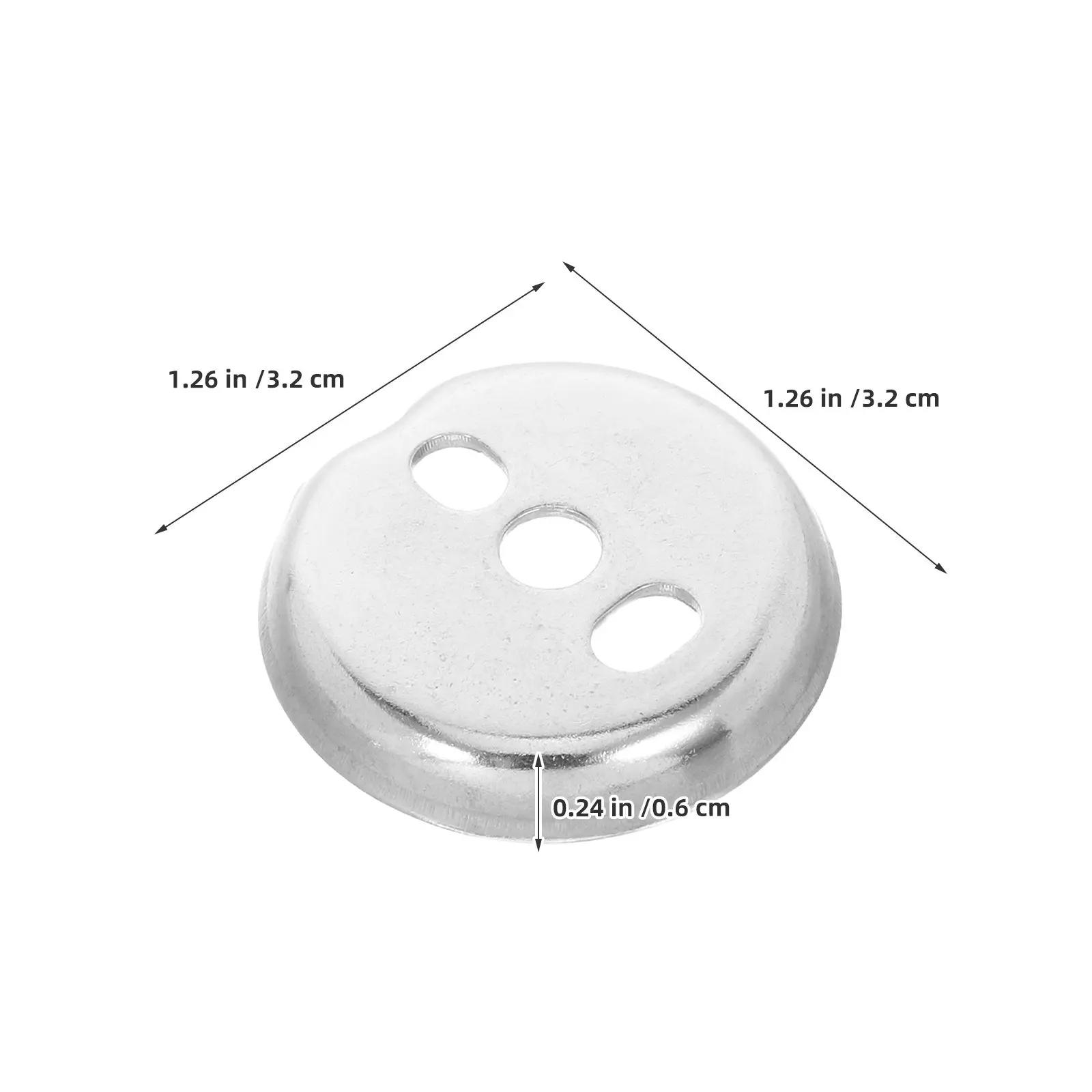 Stainless Steel Towel Bar Mounting Hardware Kit 6Pcs Wall Fixing Set for Bathroom Rack Toilet Roll Holder