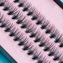 New Natural Long Black Individual False Eyelashes Eye Lash Extension Makeup Tool 57 Knots 8 10 12 14MM Available