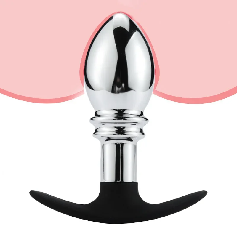 ANMOOEE الثقيلة اضافية كبيرة الشرج التوسع المعادن الشرج المكونات دسار الفولاذ المقاوم للصدأ بعقب المكونات تدليك البروستاتا الجنس لعب الكبار #4