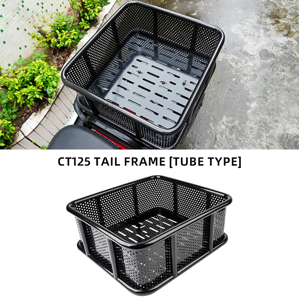Rear Metal Tube Cargo Luggage Rack Basket Fit for Honda Hunter Cub Trail CT 125 2022-2025 Motorcycle Storage Accessories