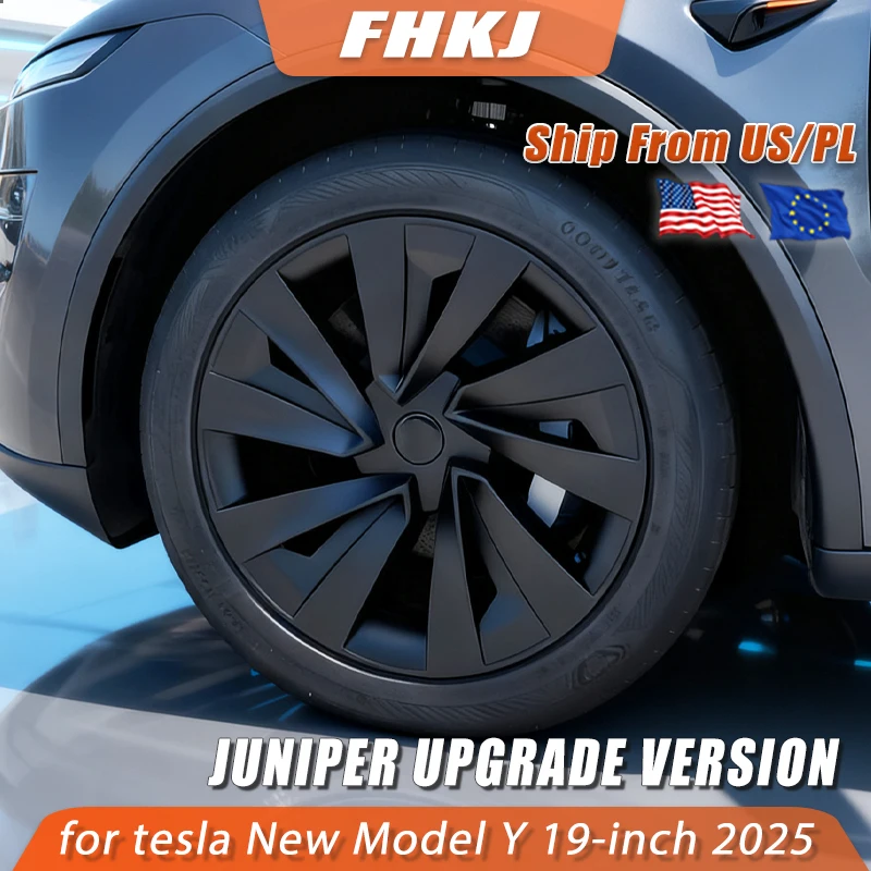 

4PCS 19-Inch Wheel Cover for Tesla New Model Y Juniper Performance Hub Caps Crossflow Tire Hubcaps Full Rims Accessories 2025