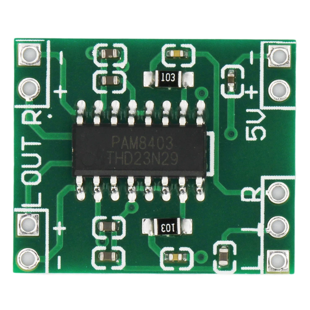 5 pz PAM8403 modulo scheda amplificatore di potenza digitale amplificatore in miniatura classe D amplificatore di potenza 2x3W alto 2.5V ~ 5V