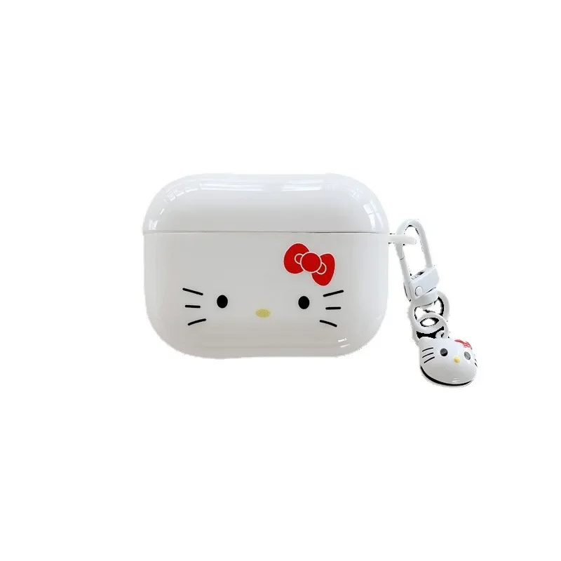 Hello Kitty dla etui Airpods Pro 2, białe twarde etui ochronne na słuchawki PC dla etui Airpods Pro/etui Airpods 3 dla dziewczynek