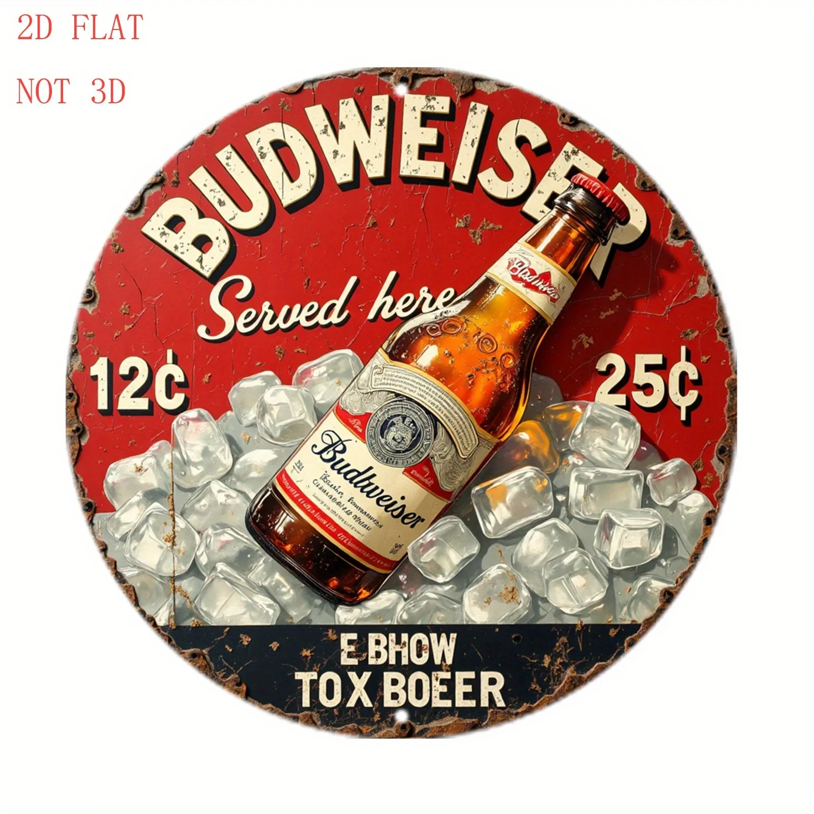 2D Flat Budweiser 