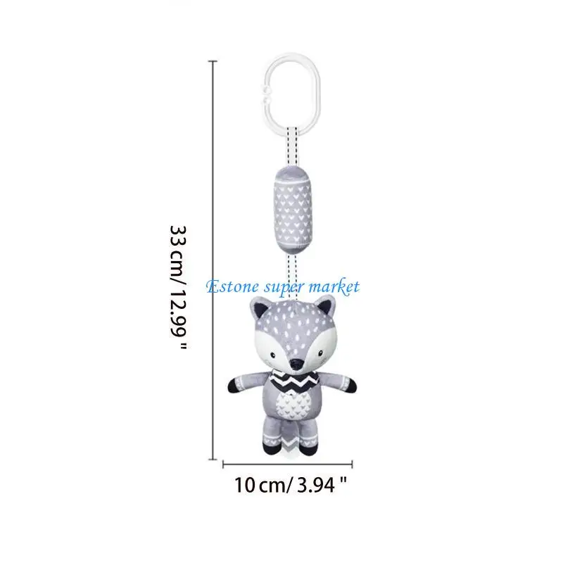 090B carrinho bebê móvel chocalho carrinho bebê pingente cama sino animal desenhos animados para d