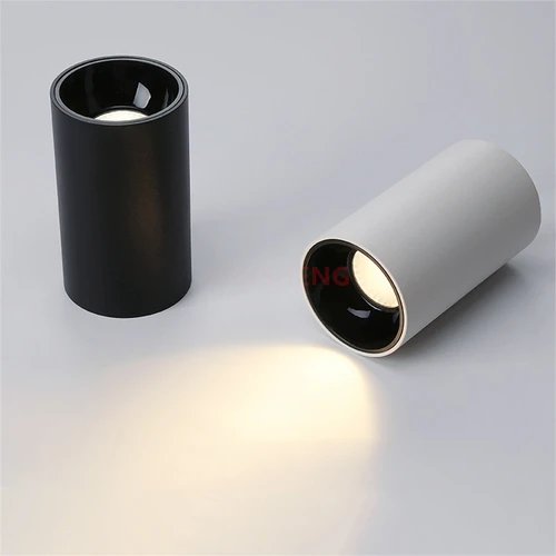 원통형 표면 장착 LED 천장 조명, 조도 조절 다운라이트 LED 스포트라이트, 홈 장식 조명 