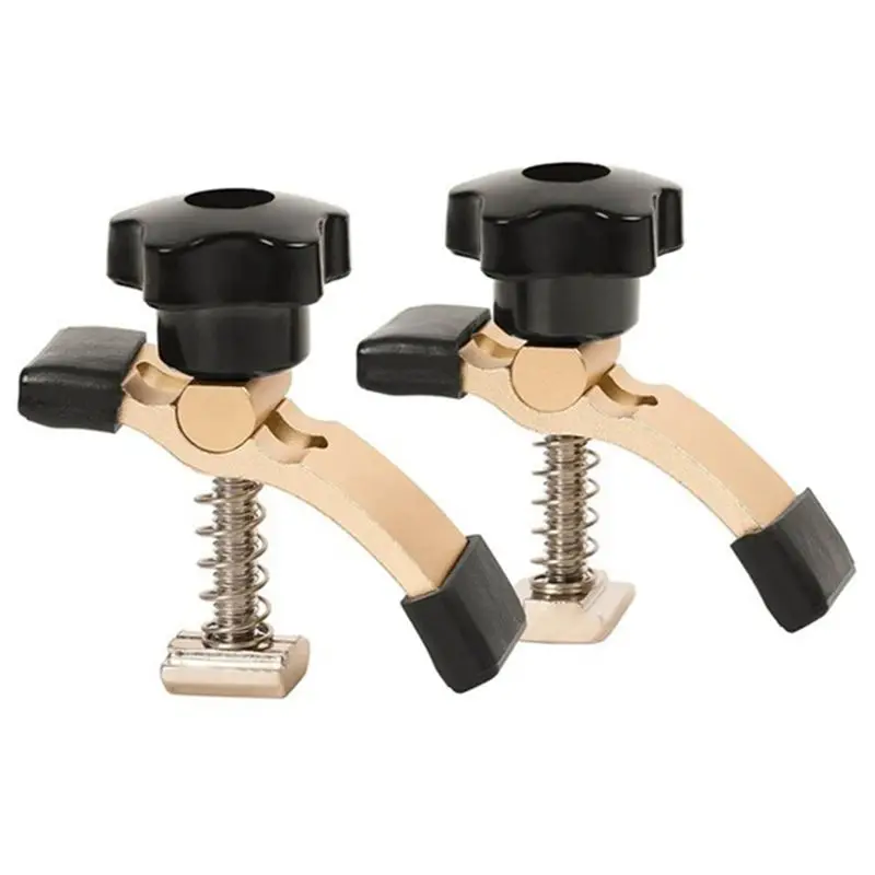4Pcs Quick Acting T-Track Hold Down Clamp With T Silder Aluminum Alloy Woodworking Clamps Jig For Routers Drill Presses-B51B view 5