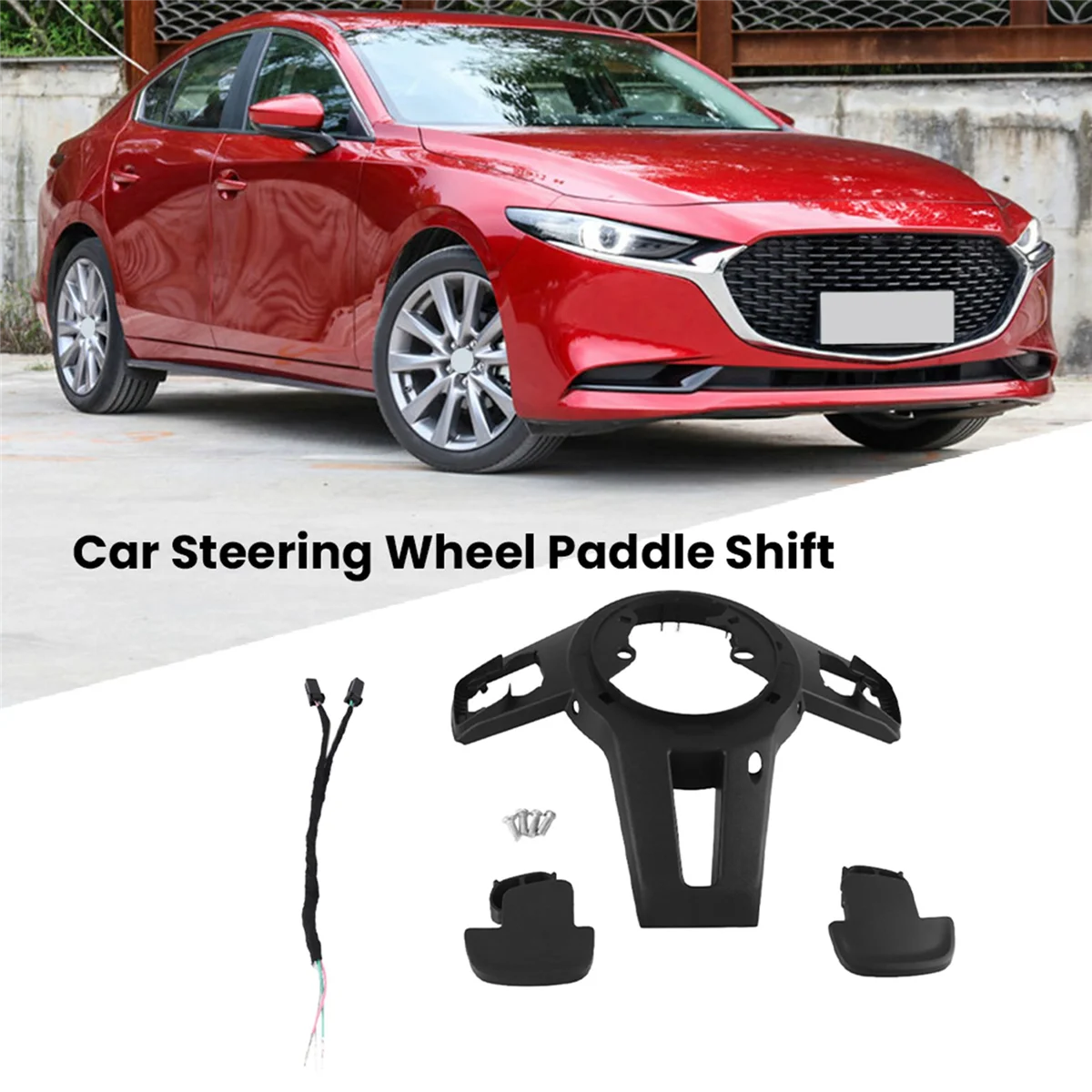 Car Steering Wheel Paddle Shift Multifunctional with Cable Wiring for Mazda 3 Axela 2020