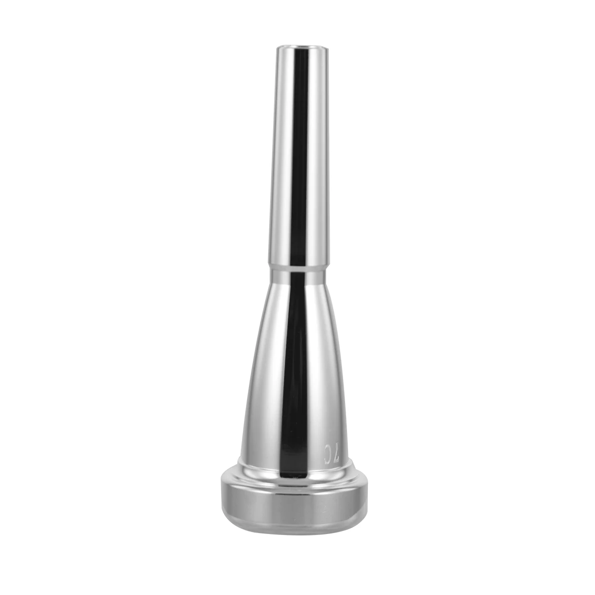 

French Horn Mouthpiece Silver Plated Professional Musical Instrument Trumpet Mouthpieces Metal Durable Stylish Beginner