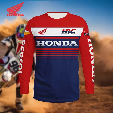 Honda motocross racing jersey 2026 manga longa respirável camiseta para mountain bike downhill esporte roupas de equitação ao ar livre