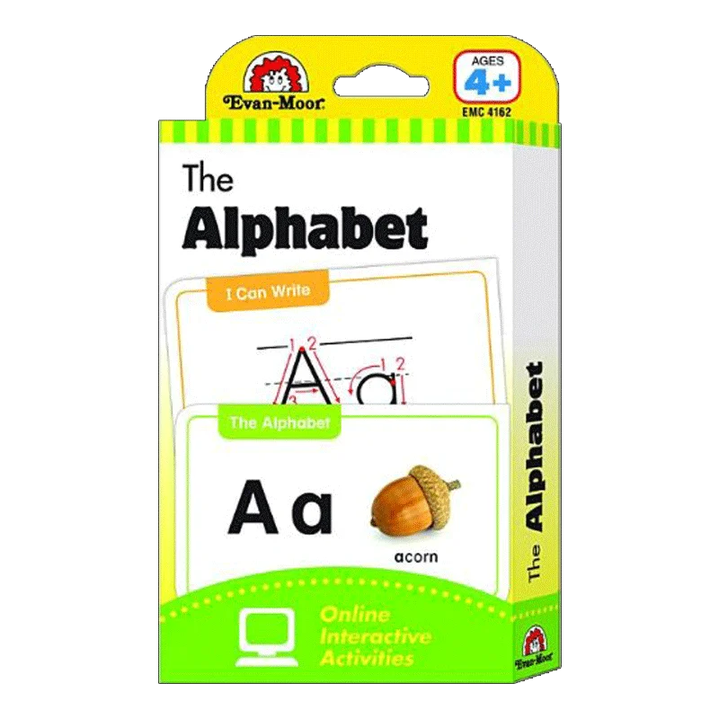 

Evan-Moor Flashcards: The Alphabet,aged 7 8 9 10, English card book 9781609639402