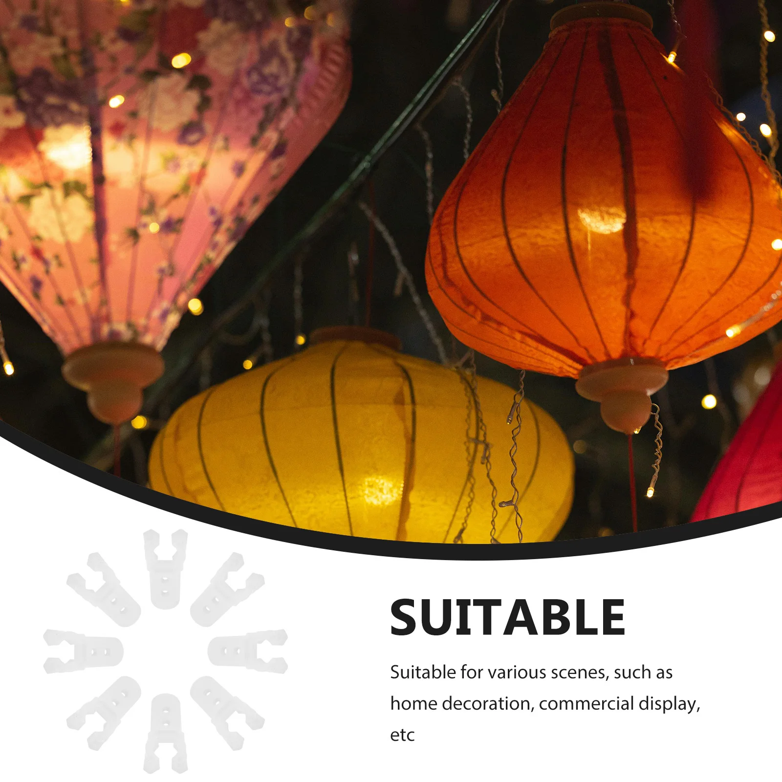 

100Pcs Rope Light Clips LED Neon Mounting Clips Sturdy Cord Holders for Outdoor String Lights Neon LED Strip Mounting